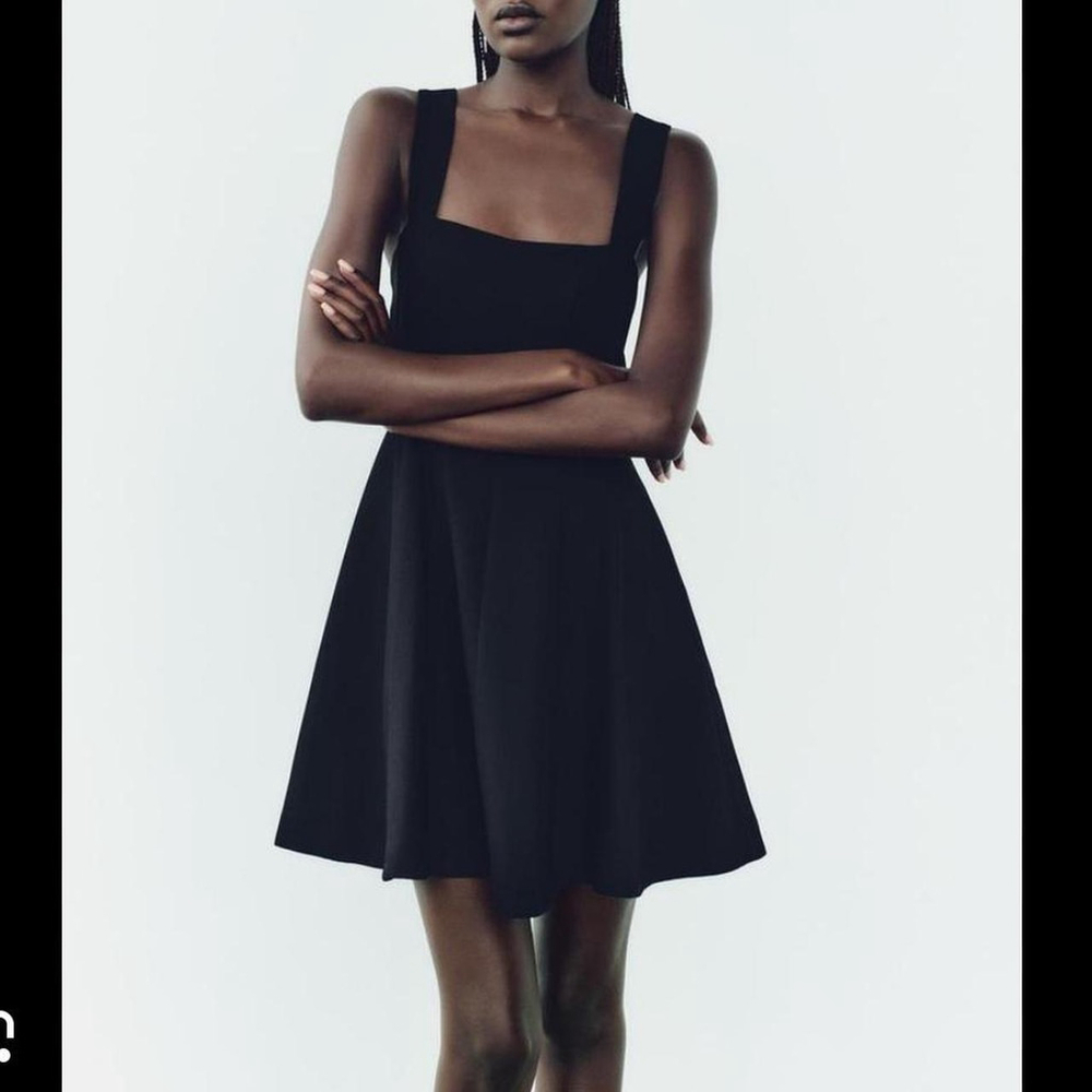 ZARA WIDE STRAP MINI DRESS - BRAND NEW WITH TAG - SIZE XS